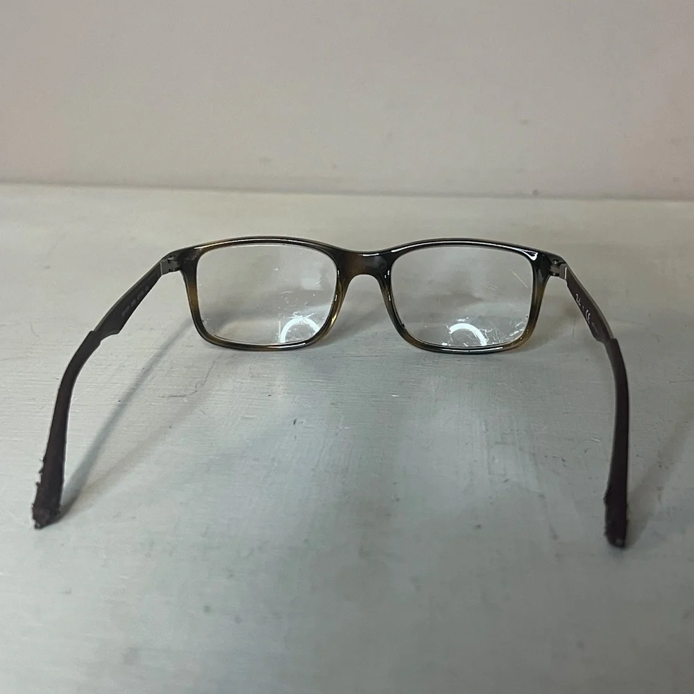 Ray-Ban RB1570 3685 Kids Boys Eyeglasses Frames Brown Tortoise Square 47-16 130